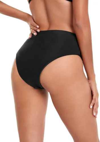 Vista 5 de Verdusa Bikini de corte alto para mujer, traje de baño de cintura alta