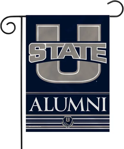 Vista 80 de Rico Industries NCAA Alumni - Bandera de jardín de doble cara de 13 x 18 pulgadas