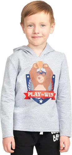 Vista 3 de Masha and the Bear Sudadera con capucha Play to Win, cómoda y ligera, lavable a máquina