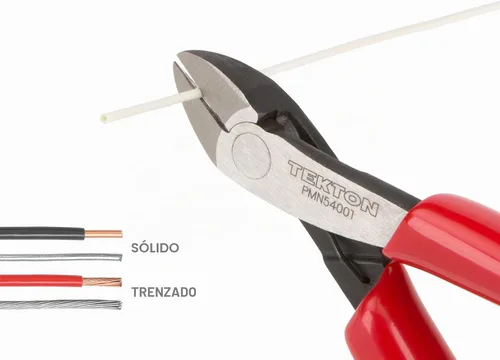 Vista 6 de TEKTON Juego de minialicates, 3 piezas (punta larga, punta plana, para corte) PMN99003