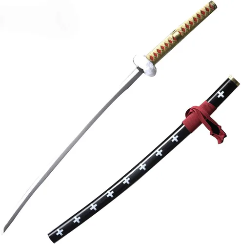 Vista 20 de 41 inches & 51inchs Zoro Katana Real Metal Anime Cosplay Sword, Stainless Steel,Yama Enma/Trafalgar Law/Luffy Kitetsu/shusui/wado ichimonji