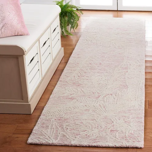 Vista 13 de SAFAVIEH Metro Collection - Alfombra de pasillo de 2 pies 3 pulgadas x 9 pies, beige y marfil, lana botánica hecha a mano, ideal para zonas de alto