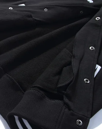 Vista 7 de Niepce Inc Chaqueta universitaria de béisbol bordada japonesa para hombre