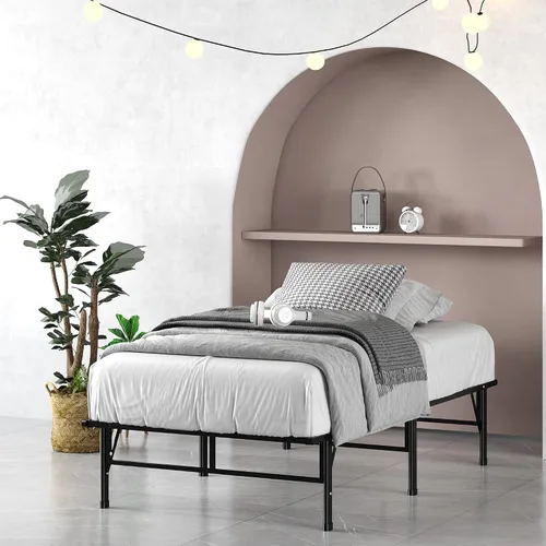 Vista 20 de Base inteligente MyEuro de Sleep Master. Soporte de colchón de tablillas de madera, Acero, Negro
