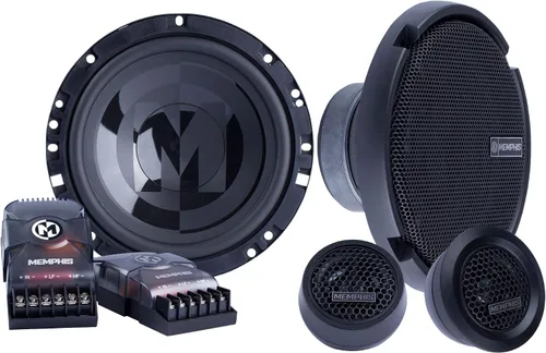 Vista 20 de Memphis Audio PRX10 Power Reference Series - Tweeters de domo PEI de 1 pulgada con cruce de 2 vías, par