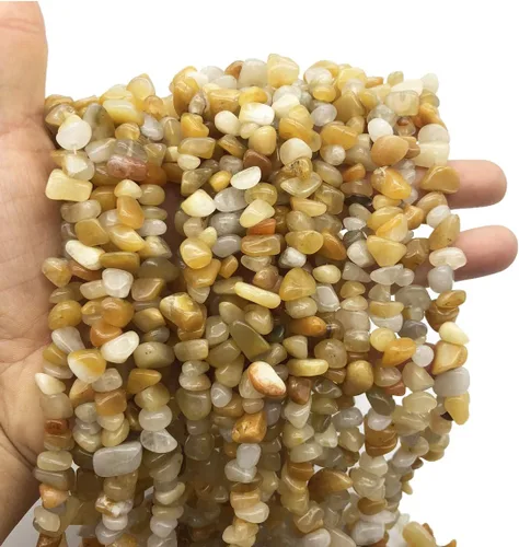 Vista 20 de Cuentas de ágata india de 0.197-0.315 in para la fabricación de joyas, cristal curativo de forma irregular, suministro de cuentas sueltas, paquete