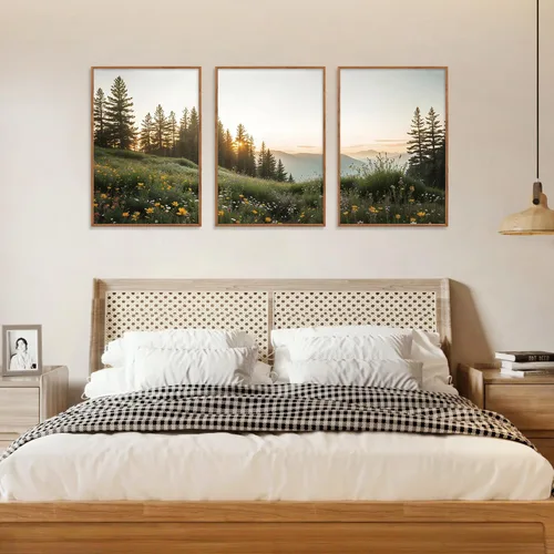 Vista 43 de FWIEXA Juego de Arte de Lienzo Bohemio Enmarcado para Pared, Cuadros Botánicos Verde Salvia Decoración de Pared, Impresiones de Arte de Plantas