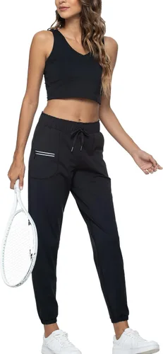 Vista 6 de Kcutteyg Pantalones deportivos para mujer con bolsillos, ligeros, de secado rápido, pantalones deportivos suaves para gimnasio, yoga, correr