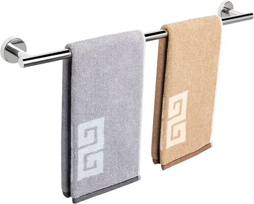 Vista 19 de NearMoon - Barra para toallas de baño, accesorios de baño de acero inoxidable, para toalla de ducha para baño, soporte de toalla montado en la pared