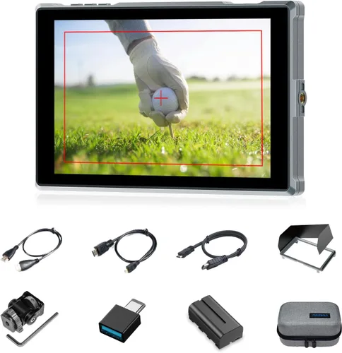 Vista 9 de FEEWLORLD FW759PRO 7 pulgadas 400nit pantalla táctil DSLR cámara monitor de campo