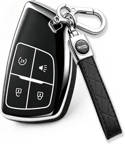 Vista 11 de Funda para llavero compatible con Silverado 1500, Sierra 1500, Colorado Canyon 2024 2025, Silverado Sierra Smart Key