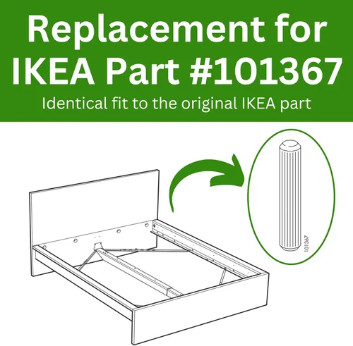 Vista 2 de Spare Hardware Parts Repuesto para pasador estriado de madera IKEA (101367), 5