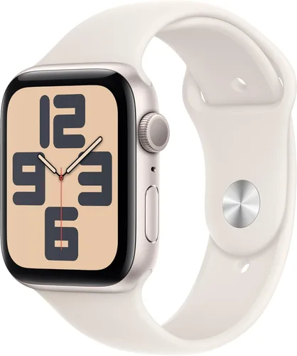 Vista 9 de Apple Watch SE (2ª generación) [GPS 44mm] Smartwatch con caja de aluminio plateado y correa deportiva de mezclilla S/M. Rastreadores de fitness