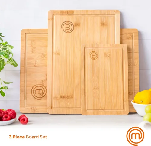 Vista 6 de MasterChef Paquete de licuadora de inmersión + tablas de cortar Emulsionante manual de acero inoxidable con accesorios + tabla de cortar de bambú