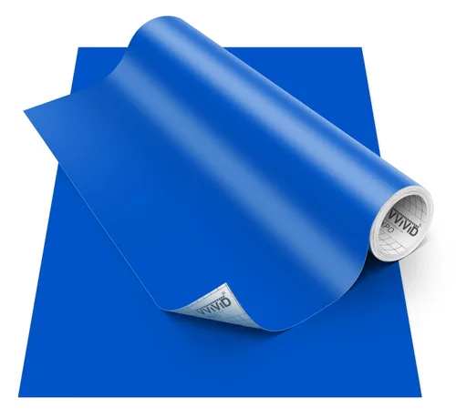 Vista 101 de VViViD DECO65 - Vinilo adhesivo permanente brillante azul oscuro, 11.8 pulgadas x 84 pulgadas (7 pies)
