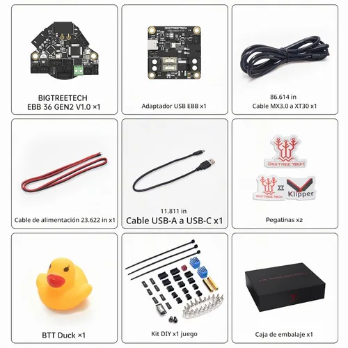 Vista 6 de BIGTREETECH EBB 36 GEN2 Extrusora Breakout Adaptador Soporte CAN y USB Comunicación para Nema14 1.417 in Motor paso a paso