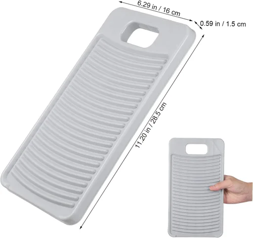 Vista 2 de Cabilock Ensaladera con tapa, tabla de lavado para colgar, tabla de lavado para camisas, pequeña para ropa, mini tablero de herramientas de viaje