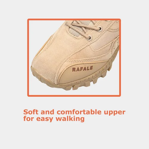 Vista 3 de Kervaky Botas tácticas militares para hombre, botas de trabajo, botas de desierto, botas duraderas, botas de senderismo, botas de combate, botas