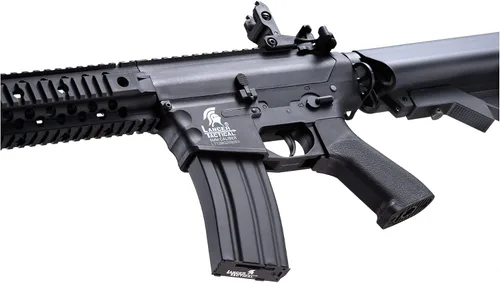 Vista 6 de Lancer Tactical Engranaje de metal completo LT-12 con cuerpo de polímero de riel de flotador libre Lt-12B