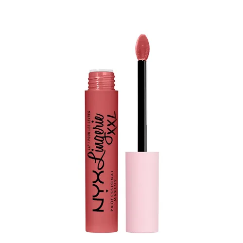 Vista 7 de Nyx - Maquillaje profesional; labial líquido de la línea Lingerie XXL, mate, Undress'd (Color rosa en tono desnudo)