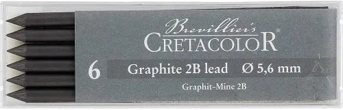 Vista 10 de Cretacolor Plomo de carbón, plomo de carbón, caja mediana de 6