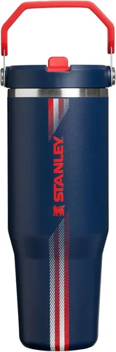 Vista 112 de STANLEY IceFlow 2.0 - Vaso con pajilla abatible con asa, 30 onzas, tapa giratoria y popote abatible, botella de agua a prueba de fugas, acero Tiza
