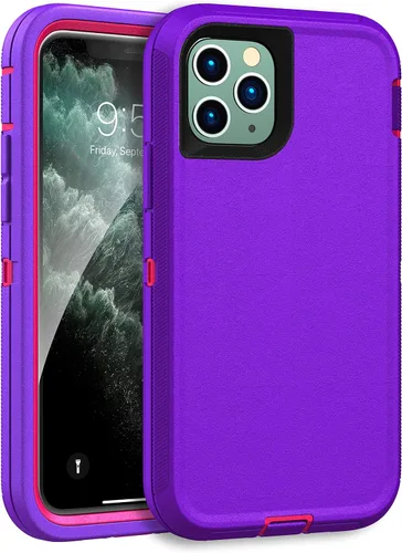 Vista 12 de MXX Funda resistente hecha para iPhone 11 Pro Max (no incluye protector de pantalla) 3 capas de protección de cuerpo completo a prueba de golpes