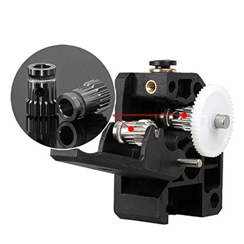 Vista 2 de 3Dman Extrusoras de doble unidad Bowden con engranajes universales para Ender 3 V2, Ender 3 Pro, Ender 3 Series, CR10 Series, Mega S, Tevo Tornado