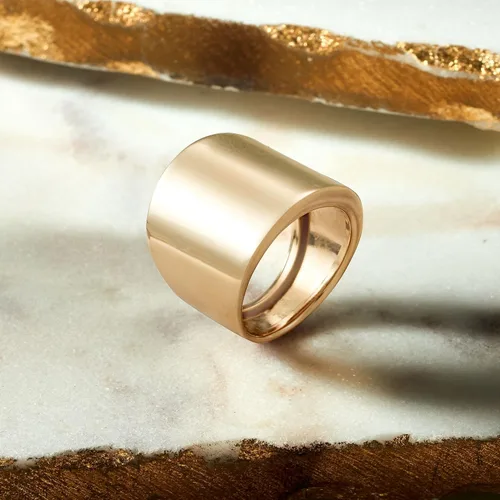 Vista 4 de Ross-Simons Italian 14kt Yellow Gold Wide Polished Ring