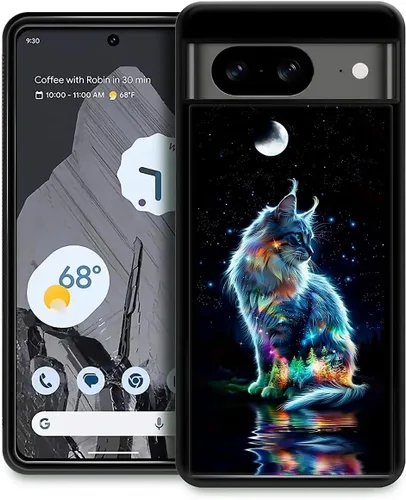 Vista 286 de Compatible con Google Pixel 4A 5G Mobile Case Creative Acrylic Panel trasero Silicona Protección Grip especialmente diseñado para Google Pixel 4A 5G
