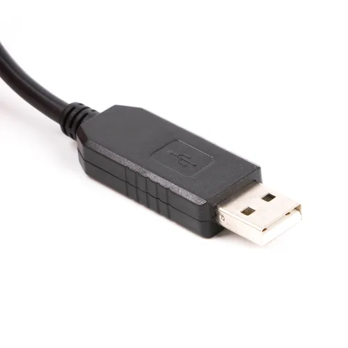 Vista 2 de PL2303TA USB RS232 a DB9 Cable de módem nulo con cable cruzado (pin estándar: 2-RXD, 3-TXD, 5-GND, 7-RTS 8-CTS)