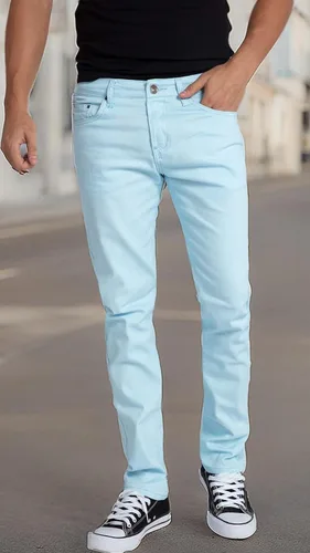 Vista 8 de WULFUL Jeans de mezclilla corte ajustado y cómodos para hombre