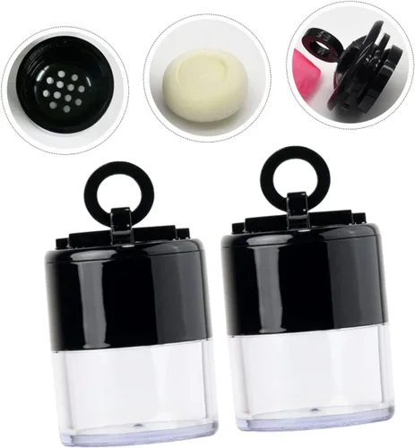 Vista 3 de Beaupretty Soplo portátil hermético del polvo del maquillaje de la caja del polvo de los cosméticos con el envase vacío