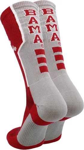 Vista 2 de TCK NCAA Perimeter Crew Socks, calcetines deportivos de equipo de rendimiento atlético para hombres y mujeres, absorben la humedad, con licencia