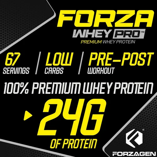 Vista 5 de Forzagen Whey PRO - Proteína en polvo baja en carbohidratos, 0.94 onzas de proteína por porción, sin azúcar añadida, sin gluten, suero de leche