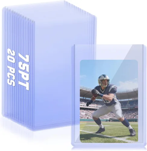 Vista 31 de DEDC 200 cargadores superiores para tarjetas de intercambio de tarjetas coleccionables deportivas suaves fundas de plástico duro de 35 puntos