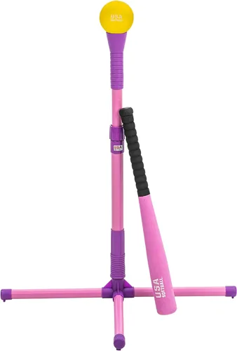 Vista 7 de Franklin Sports Youth Batting Tee - Adjustable Height Plastic Training Tee for Kids + Toddlers - 23" to 33" Inches