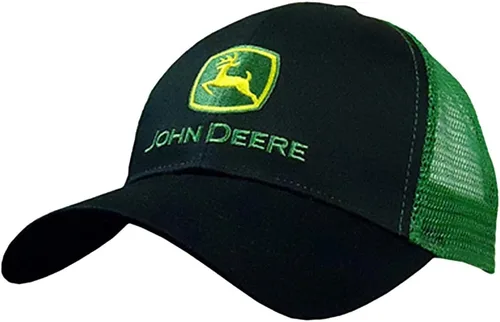 Vista 133 de John Deere Gorra de béisbol con logotipo y malla trasera con contraste, para hombre