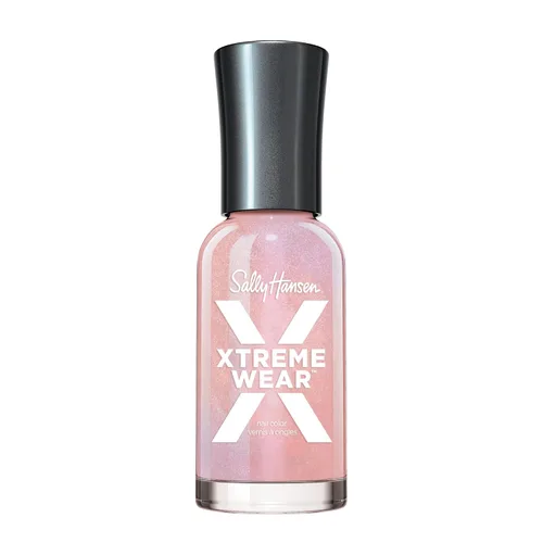 Vista 97 de Sally Hansen Xtreme Wear Esmalte de uñas sin rayas, acabado brillante, duradero, resistente a las astillas, transparente, color de uñas plateado 130