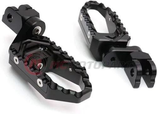 Vista 2 de MC MOTOPARTS Estriberas extendidas negras para riders amplias de 25mm compatibles con Razor MX350 MX400 MX500 MX650 Negro
