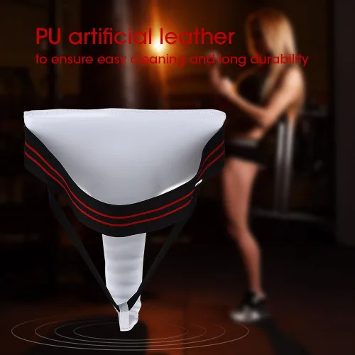 Vista 2 de Protector de ingle para mujer, protector de ingle de taekwondo para mujer, protector de entrepierna para taekwondo, boxeo, karate (S)
