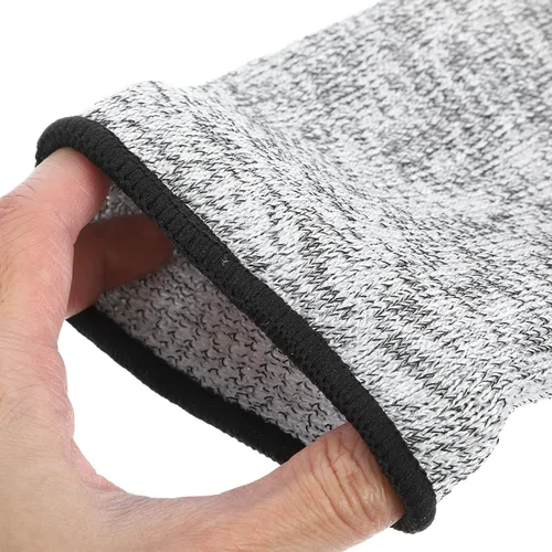Vista 6 de Mangas de brazo resistentes a cortes de 13.8 in, cubierta de protección de antebrazo Hppe grado 5, funda protectora anticortes para carpintería