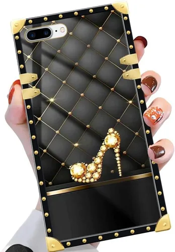 Vista 74 de Funda compatible con iPhone X/Xs, TPU suave de lujo y parte trasera de policarbonato duro para niñas y mujeres, funda protectora a prueba de golpes