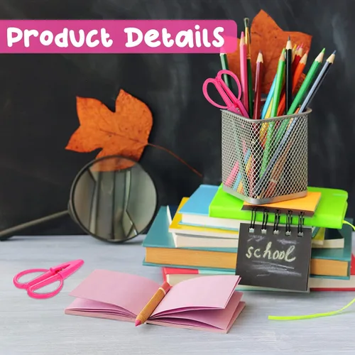 Vista 7 de Tijeras pequeñas de viaje de 3 piezas pequeñas tijeras portátiles para coser tijeras artesanales con cubierta para mujeres y niñas, hilo de tela
