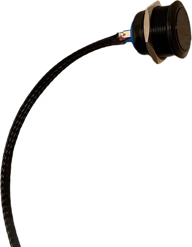 Vista 3 de Kustom Cycle Parts Mando a distancia universal para puerta de garaje hecho para adaptarse a los modelos Harley Davidson Touring. Botón de perfil