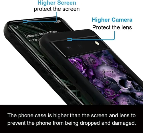 Vista 747 de Compatible con Google Pixel 4A 5G Mobile Case Creative Acrylic Panel trasero Silicona Protección Grip especialmente diseñado para Google Pixel 4A 5G