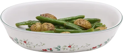 Vista 4 de Pfaltzgraff Winterberry Cuenco Ovalado para Verduras, 1.5 cuarto, Surtido
