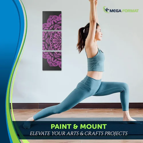 Vista 6 de Mega Format Hojas de plástico de PVC expandido – Hoja negra rígida de 5 x 7 pulgadas para manualidades, señalización y exhibiciones – Sintra Negro