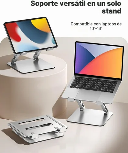 Vista 6 de RIWUCT Soporte para computadora portátil para escritorio de altura
