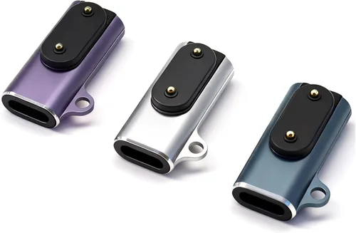 Vista 3 de Adaptadores de carga de múltiples dispositivos para varias bandas inteligentes Relojes herramienta Menos instalación compacto viaje Desig Plateado